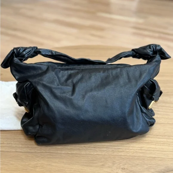 Marc Jacobs Soft Black Leather Padlock Hobo Bag - Picture 9 of 12